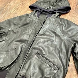 Womens Under Armour Size S Leather Bomber